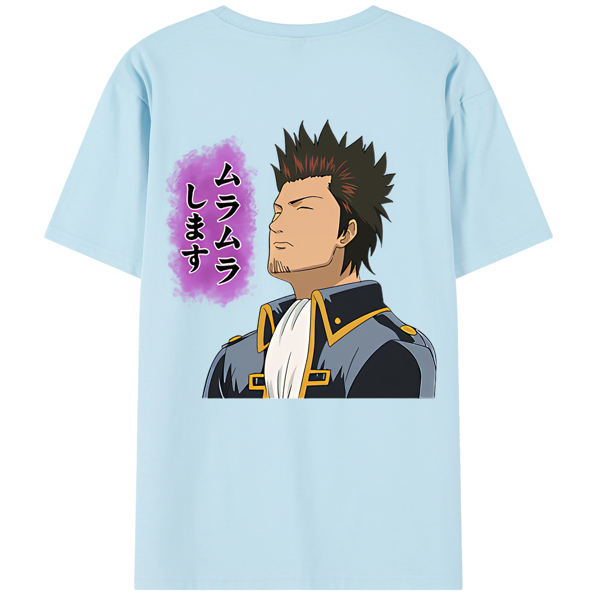 （画像用） ぎんたま 坂田銀時（さかたぎんとき） 神楽 志村新八（しむら しんぱち） GINTAMA Sakata Gintoki Kagura Shimura Shinpachi 綿100％半袖Tシャツ（背面プリント）